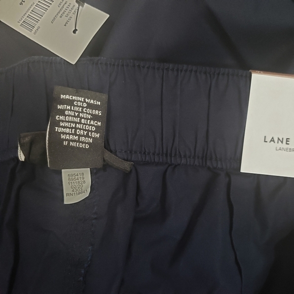 Lane Bryant Belted Utility Poplin Pedal Pants Size 16 in Navy Blue - Picture 9 of 13